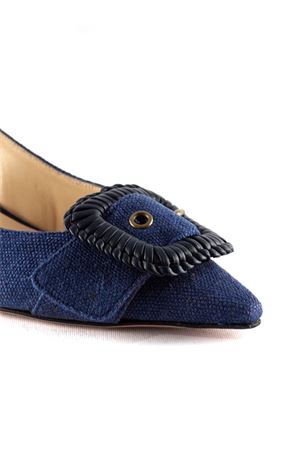 Vega slingback in blue canvas ROBERTO FESTA | VEGAPANAMAMARE